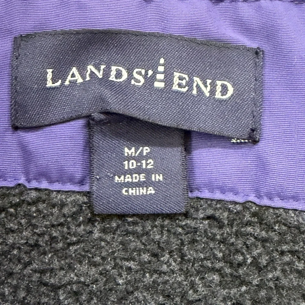LANDS END Size M /P 10-12 Fleece Lined Polartec Aircore-200 Parka NO HOOD Womens - Picture 10 of 10